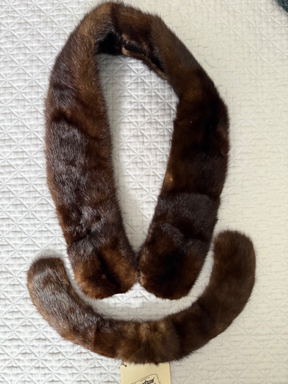 Vintage Carol Draga Mink Boa Multi Ways to Wear with Instructions